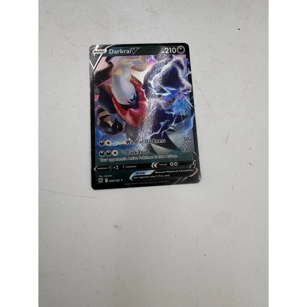Pokemon Darkrai V 098/189 Astral Radiance Holo Rare 2022 TCG Card 210 HP